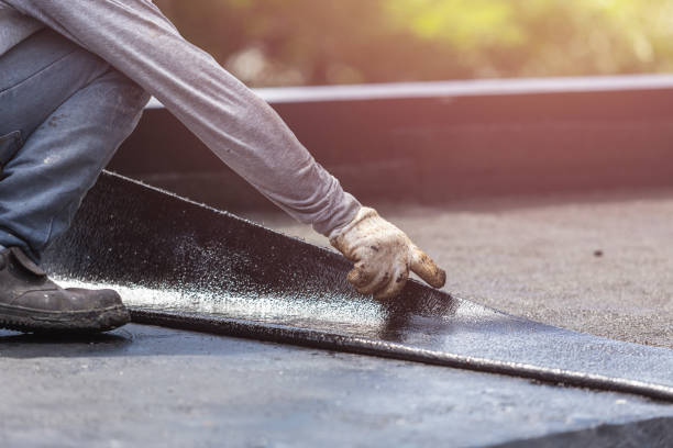 Professional Exterior Waterproofing technician working in Idaville, IN